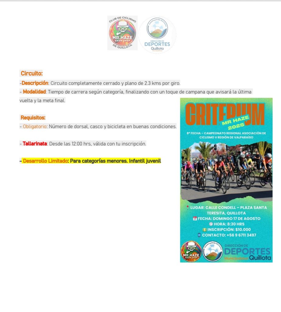 img_4268-923x1024 🚴♂️ ¡Este domingo Quillota vibra con el Criterium Mr. Haze 2025!